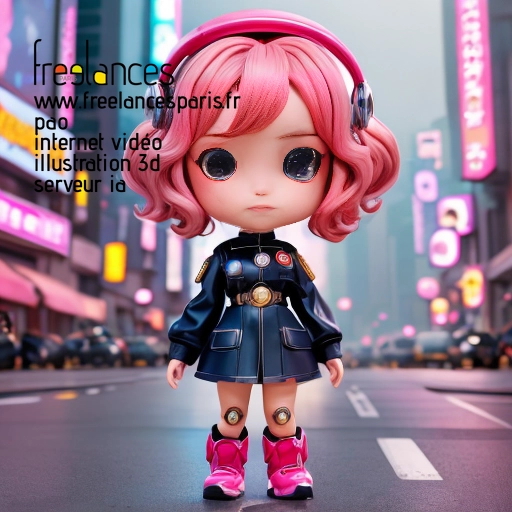 Pao mise en page internet vidéo illustration 3d serveur IA générative AI freelance paris studio de création magazines QTMBVDW0